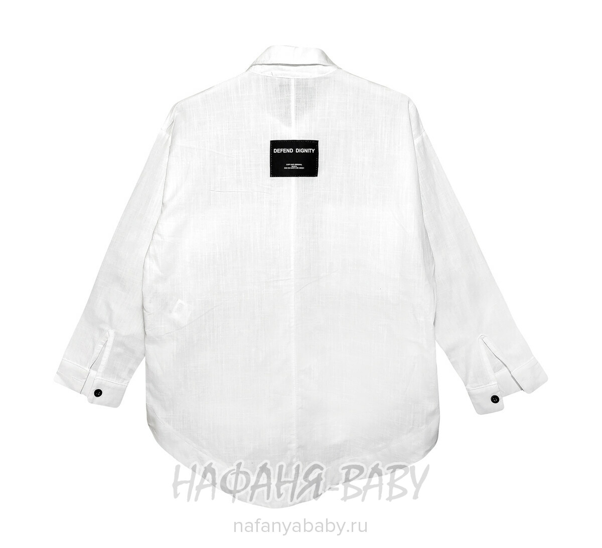 Модная летняя рубашка ANGELOS арт: 1968, 5-9 лет, 10-15 лет, цвет кремовый, оптом Турция