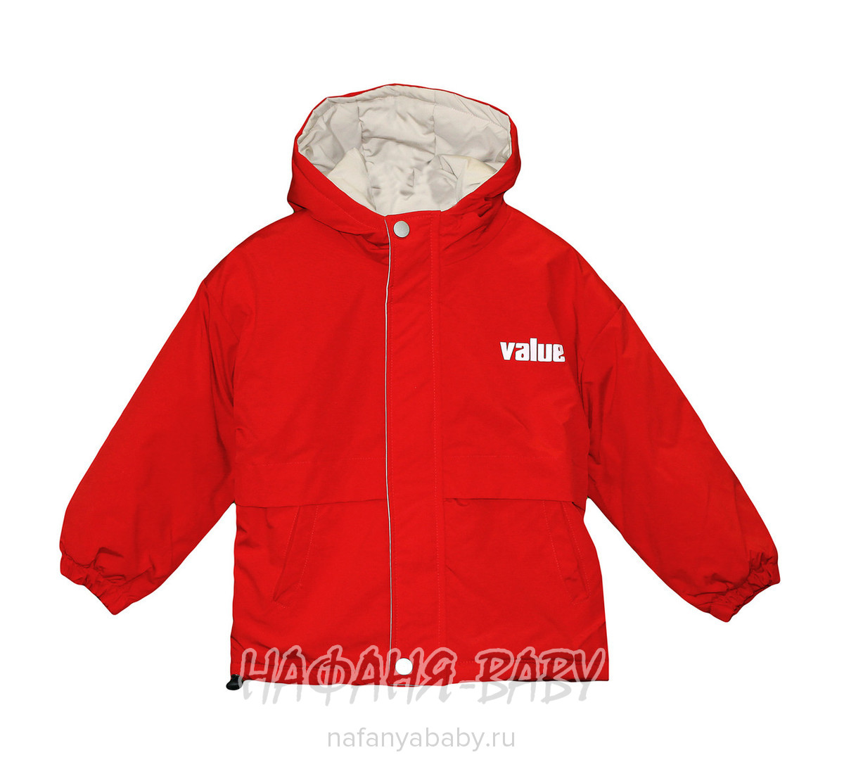 Детская демисезонная куртка W.G.J. арт: 1970, 5-9 лет, 1-4 года, цвет красный, оптом Китай (Пекин)