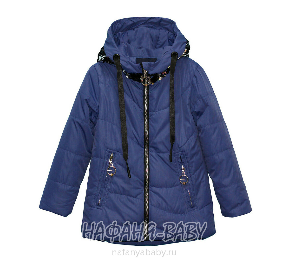 Детская демисезонная куртка с перевертышами DELFIN-FREE арт: 1980, 5-9 лет, оптом Китай (Пекин)