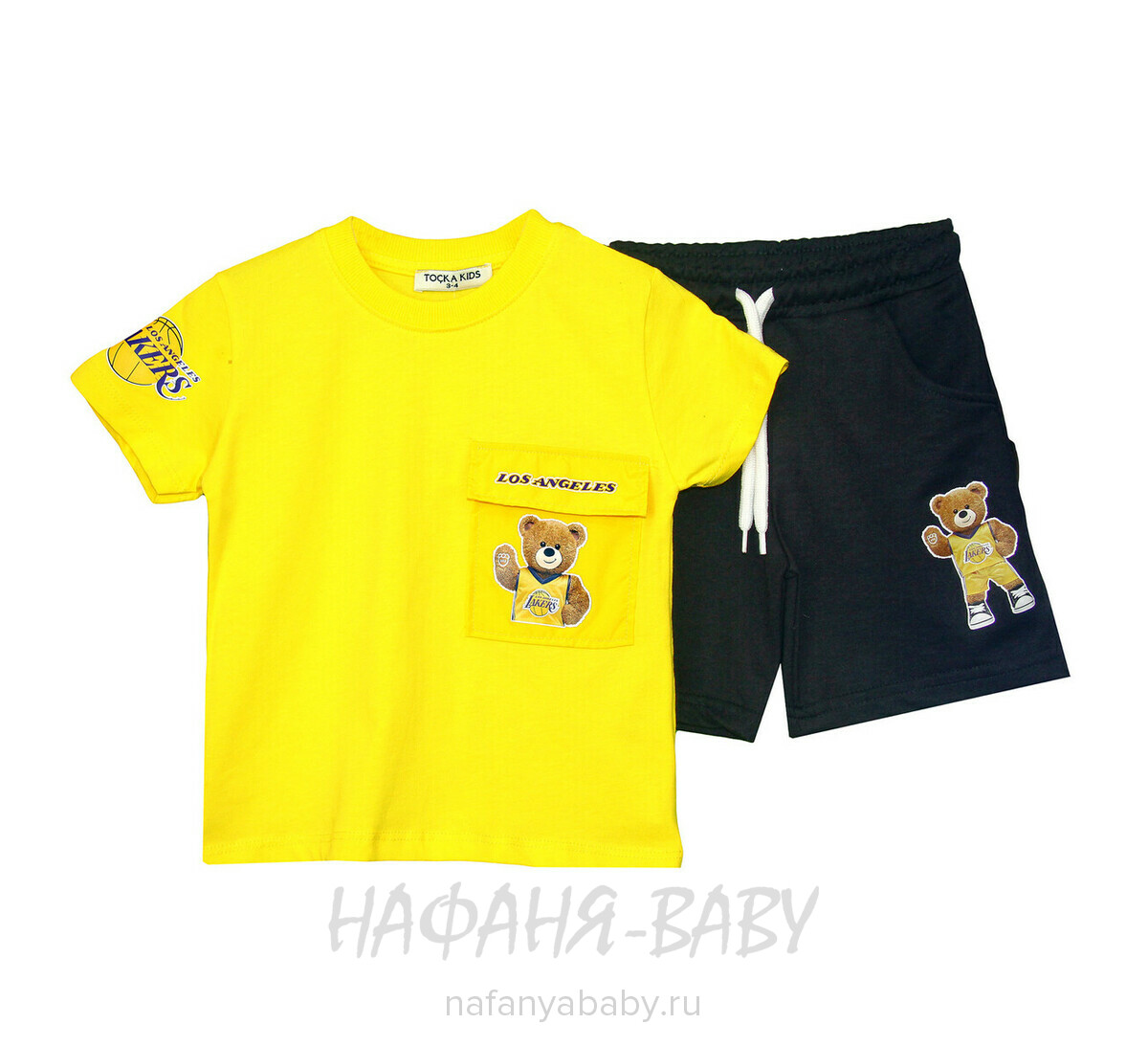 Костюм (футболка+шорты) TK арт: 2005, 1-4 года, 5-9 лет, оптом Турция