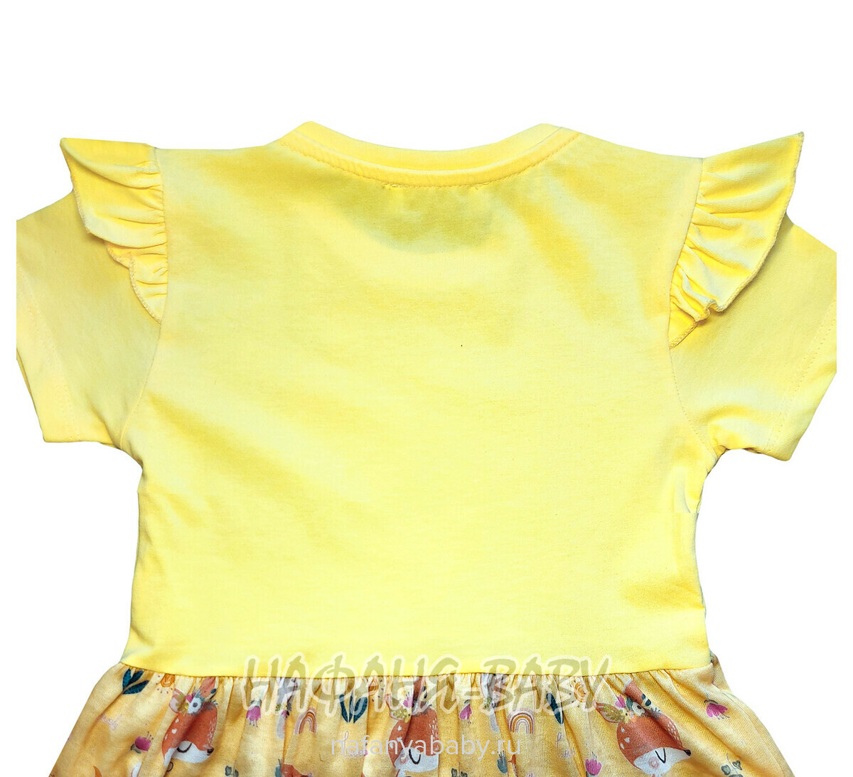 Платье детское TK арт: 2012, 1-4 года, 5-9 лет, цвет желтый, оптом Турция