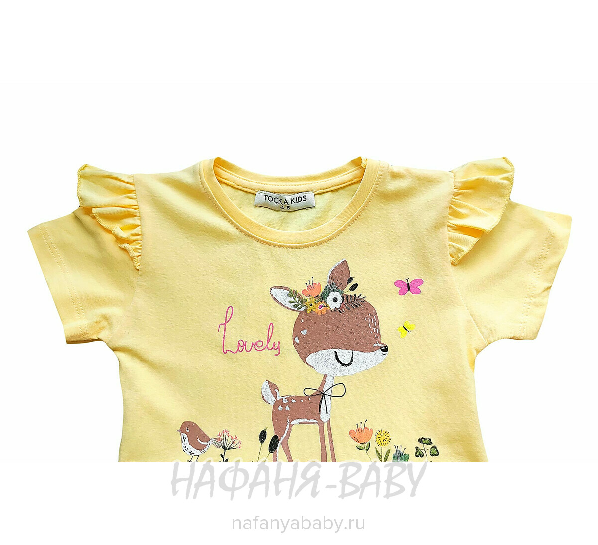 Платье детское TK арт: 2012, 1-4 года, 5-9 лет, цвет желтый, оптом Турция