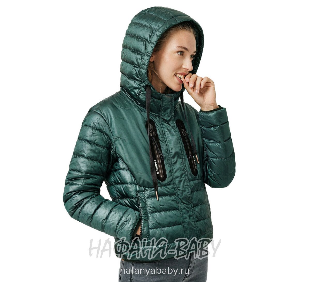 Купить подростковую куртку DELFIN-FREE для девочек, арт: 2081, 10-15 лет | Стильная осенне-весенняя куртка, цвет темно-зеленый