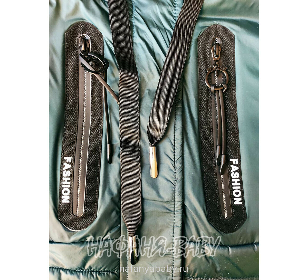 Купить подростковую куртку DELFIN-FREE для девочек, арт: 2081, 10-15 лет, оптом, цвет темно-зеленый