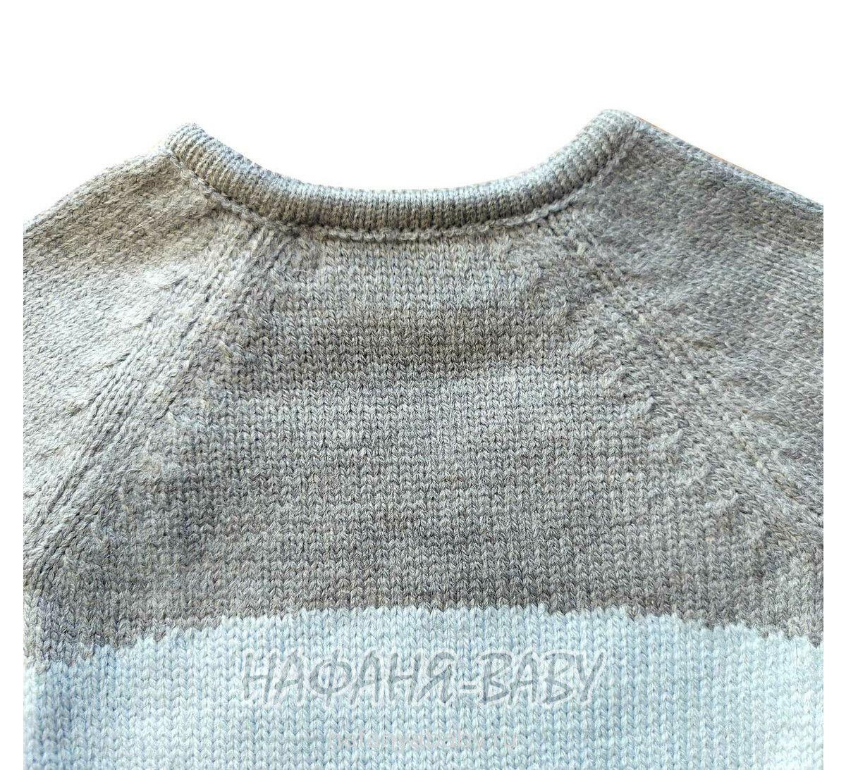 Детский вязаный комбинезон ZENI арт: 2110, 1-4 года, 0-12 мес, цвет серый, оптом Турция