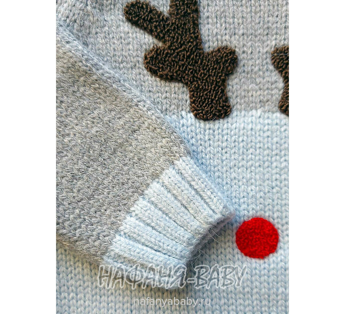 Детский вязаный комбинезон ZENI арт: 2110, 1-4 года, 0-12 мес, цвет серый, оптом Турция