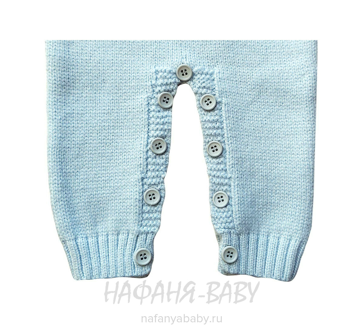 Детский вязаный комбинезон ZENI арт: 2110, 1-4 года, 0-12 мес, цвет серый, оптом Турция