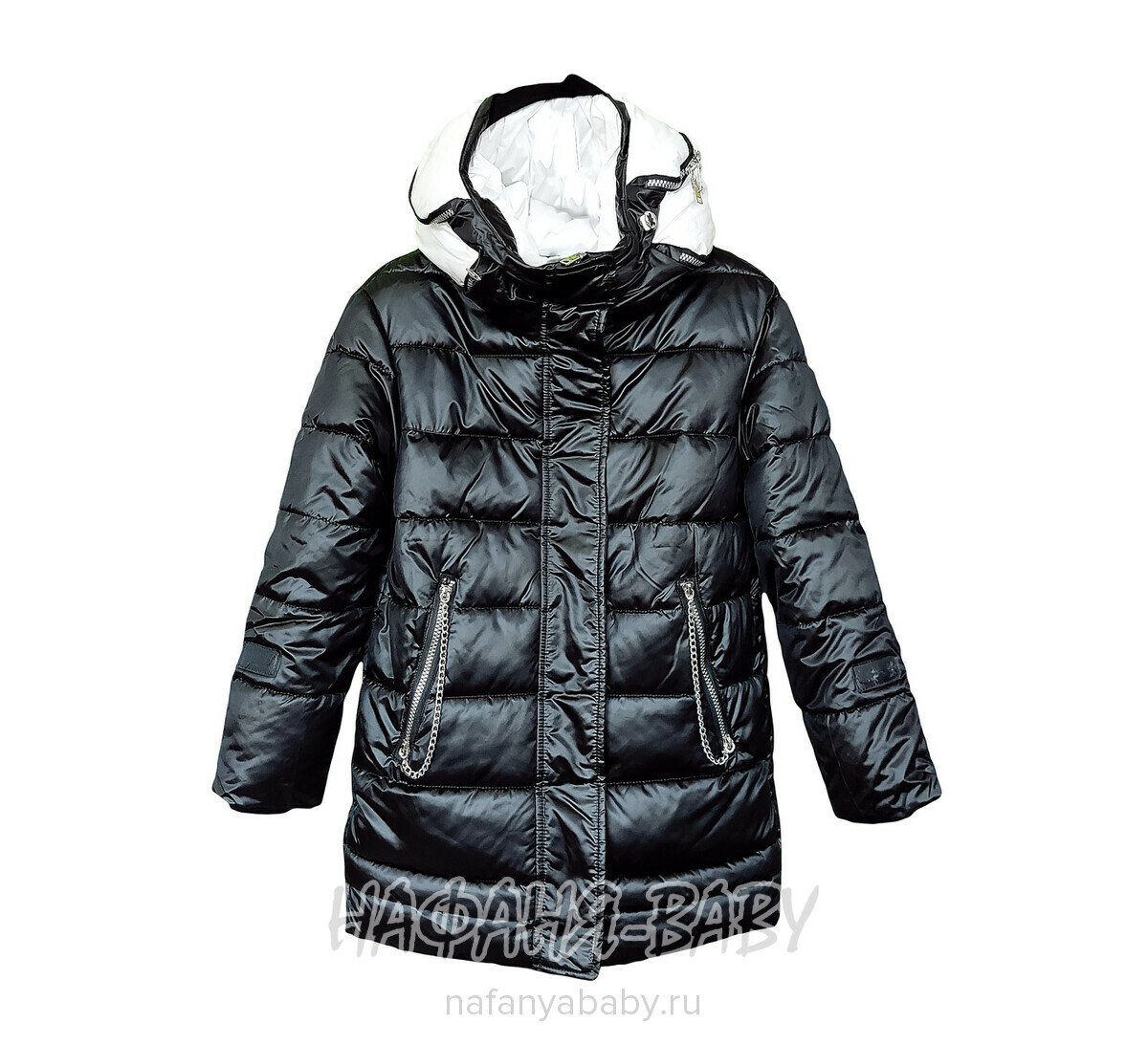 Зимняя удлиненная куртка DELFIN-FREE арт: 2137, 10-15 лет, оптом Китай (Пекин)