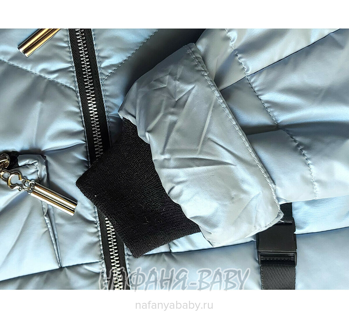 Демисезонная куртка для девочки SANMAO, купить в интернет магазине Нафаня. арт: 215, цвет серо-голубой