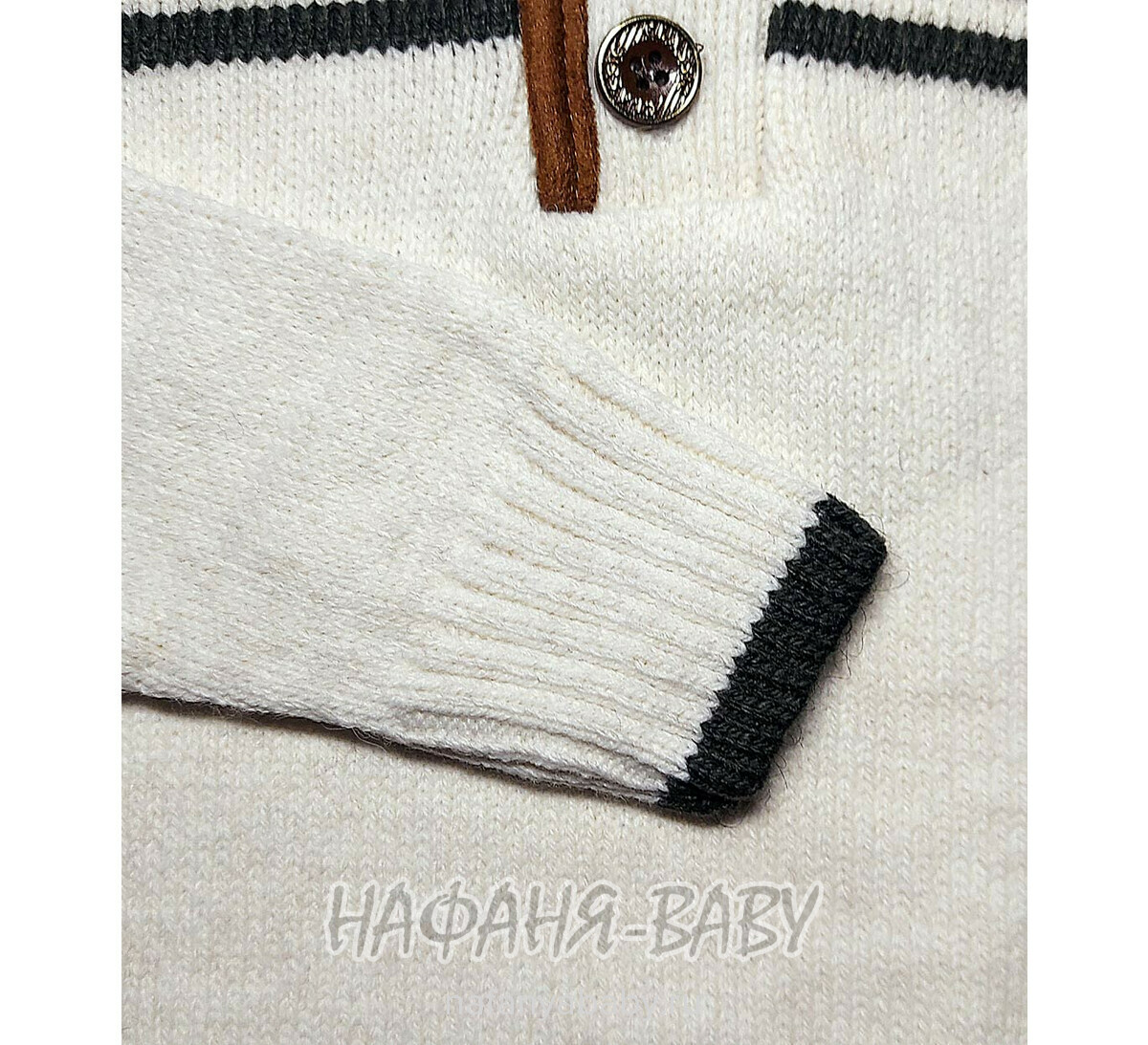 Детский вязаный джемпер ENZELLA, купить в интернет магазине Нафаня. арт: 2160, цвет кремовый