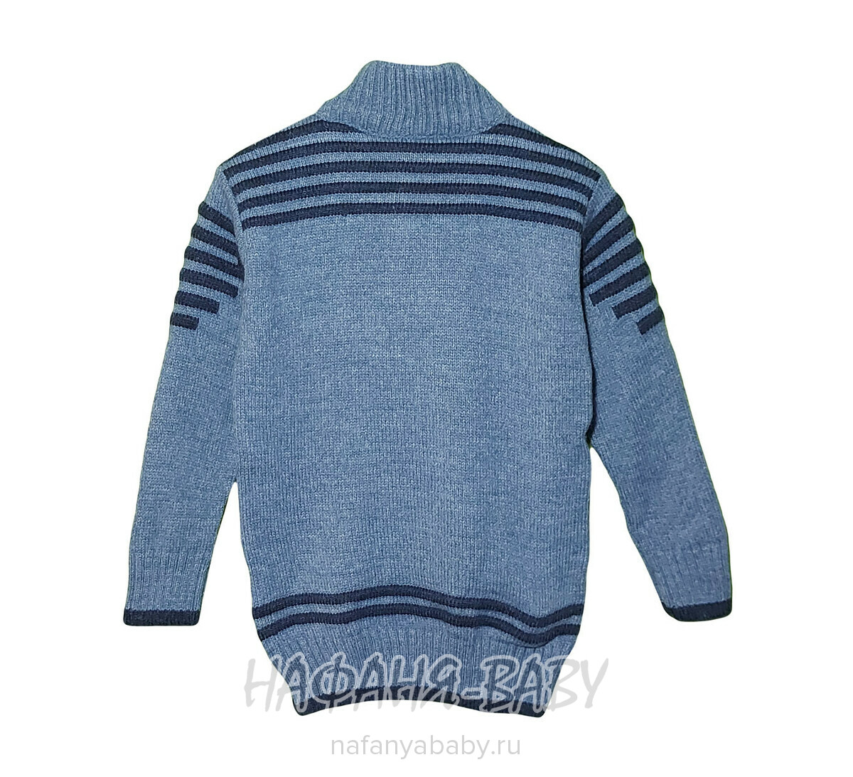 Детский вязаный джемпер ENZELLA арт: 2160, 5-9 лет, цвет серо-голубой, оптом Турция