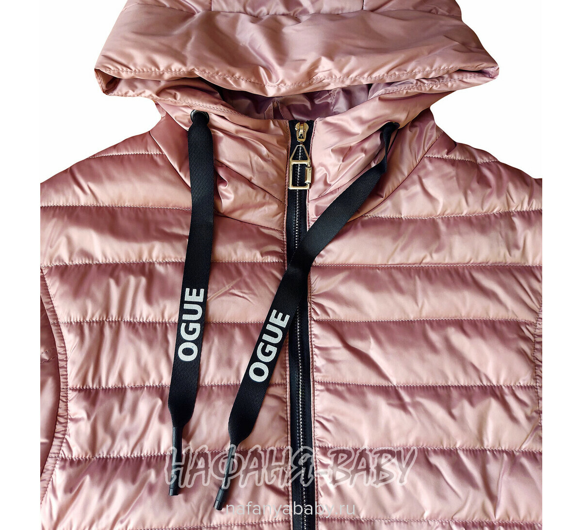 Куртка демисезонная на биопухе DELFIN-FREE арт: 2188, 5-9 лет, 10-15 лет, цвет чайная роза, оптом Китай (Пекин)