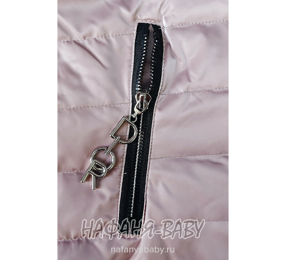 Купить оптом демисезонную куртку DELFIN-FREE, био-пух, арт: 2191, 10-15 лет, для девочки, цвет чайная роза.