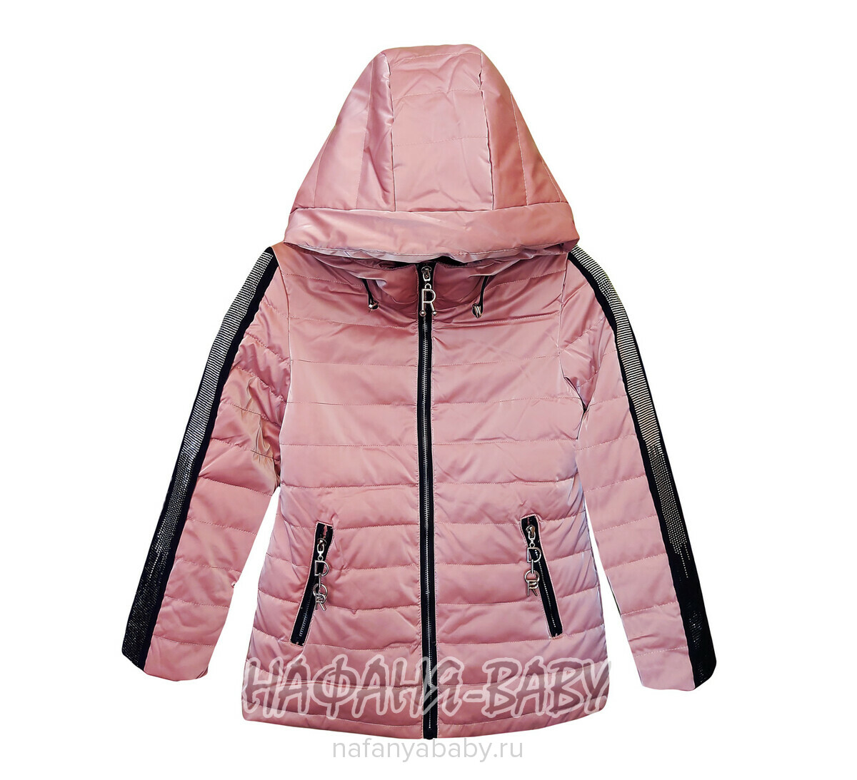 Купить подростковую демисезонную куртку DELFIN-FREE, био-пух, арт: 2191, 10-15 лет, цвет чайная роза