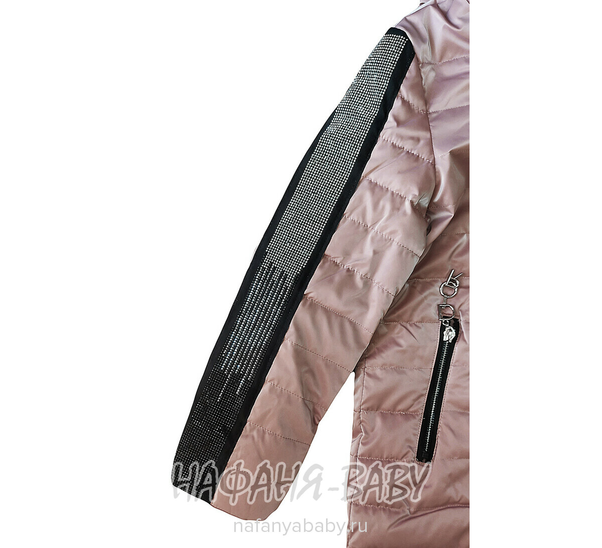 Купить подростковую демисезонную куртку DELFIN-FREE, био-пух, арт: 2191, 10-15 лет, цвет чайная роза