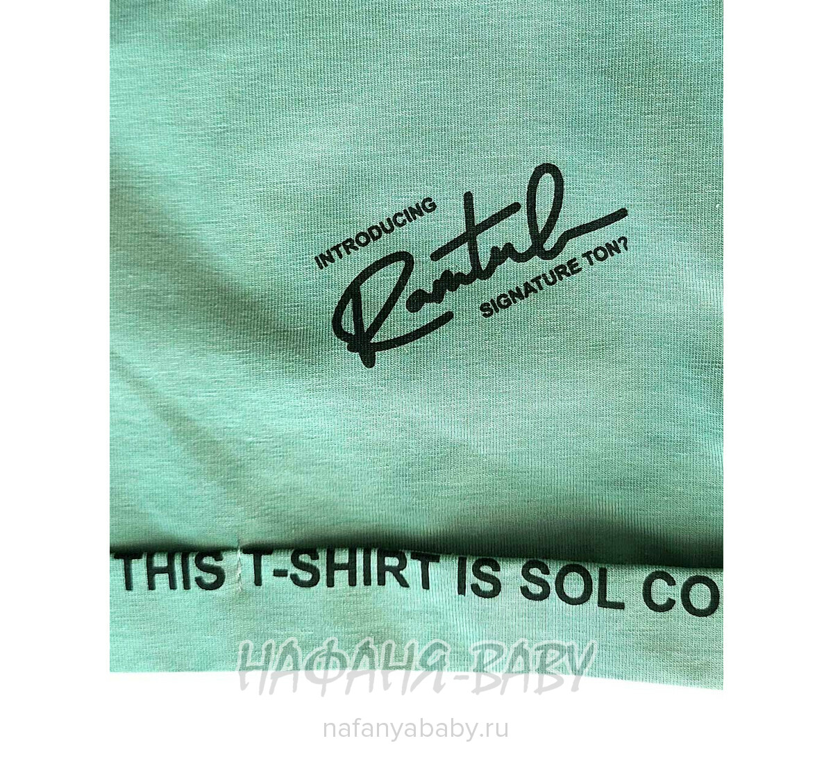 Трикотажные шорты BENINI арт: 2196, 10-15 лет, цвет дымчато-зеленый хаки, оптом Турция