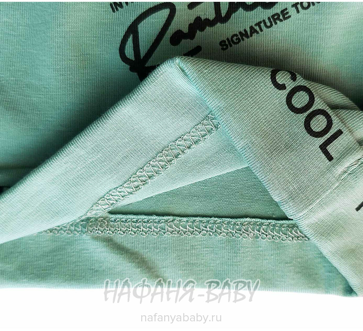 Трикотажные шорты BENINI арт: 2196, 10-15 лет, цвет дымчато-зеленый хаки, оптом Турция