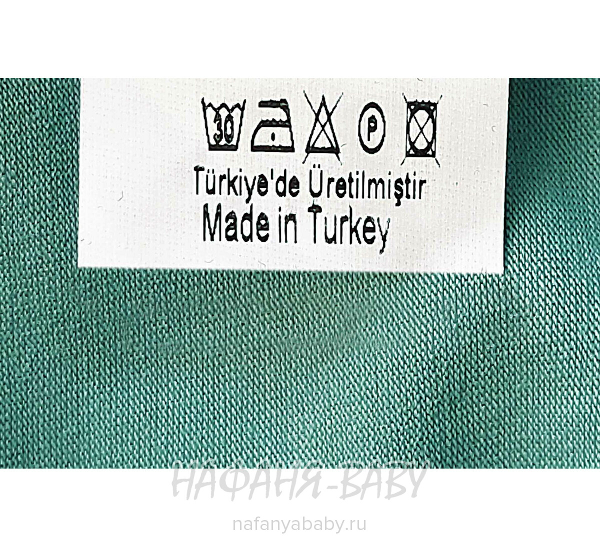 Трикотажные шорты BENINI арт: 2196, 10-15 лет, цвет дымчато-зеленый хаки, оптом Турция