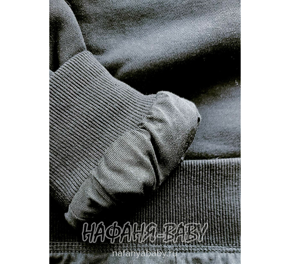 Теплая толстовка с подкладом XYD, купить в интернет магазине Нафаня. арт: 2275, цвет черный