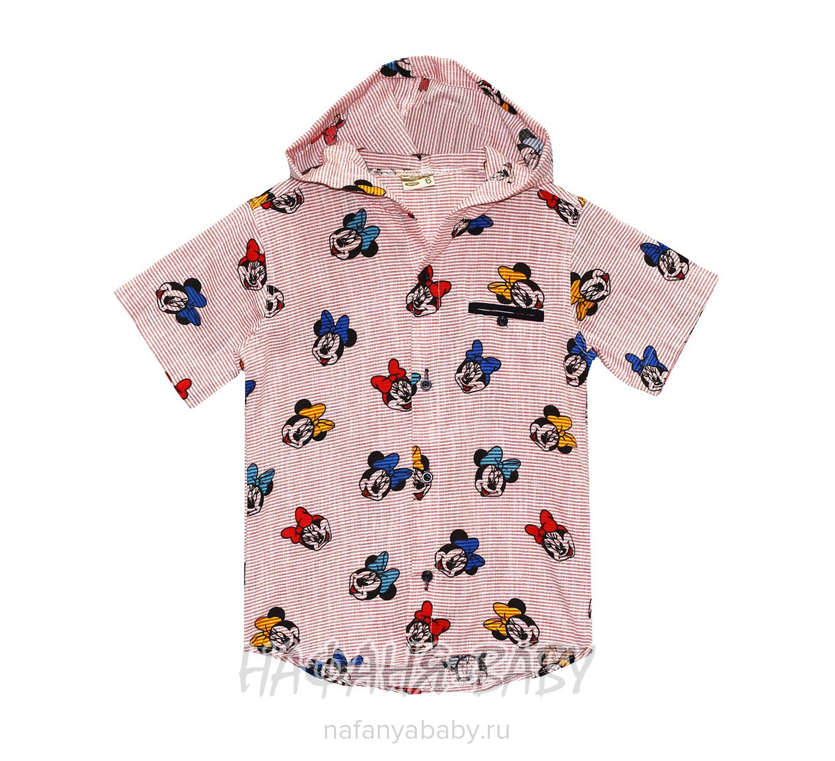 Детская рубашка с капюшоном GTR, купить в интернет магазине Нафаня. арт: 2582.