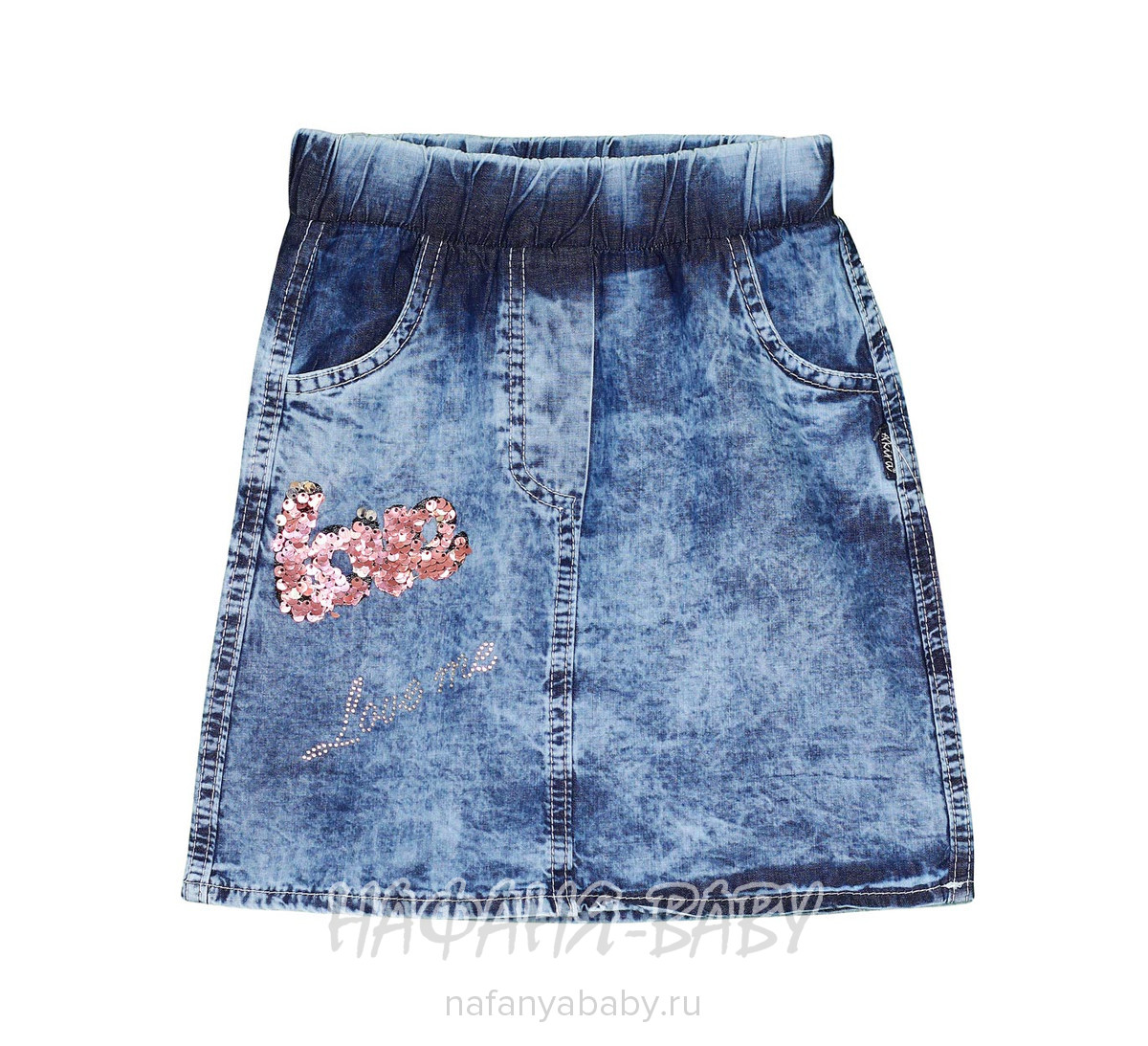 Детская джинсовая юбка AKIRA арт: 2631, 5-9 лет, 1-4 года, оптом Турция
