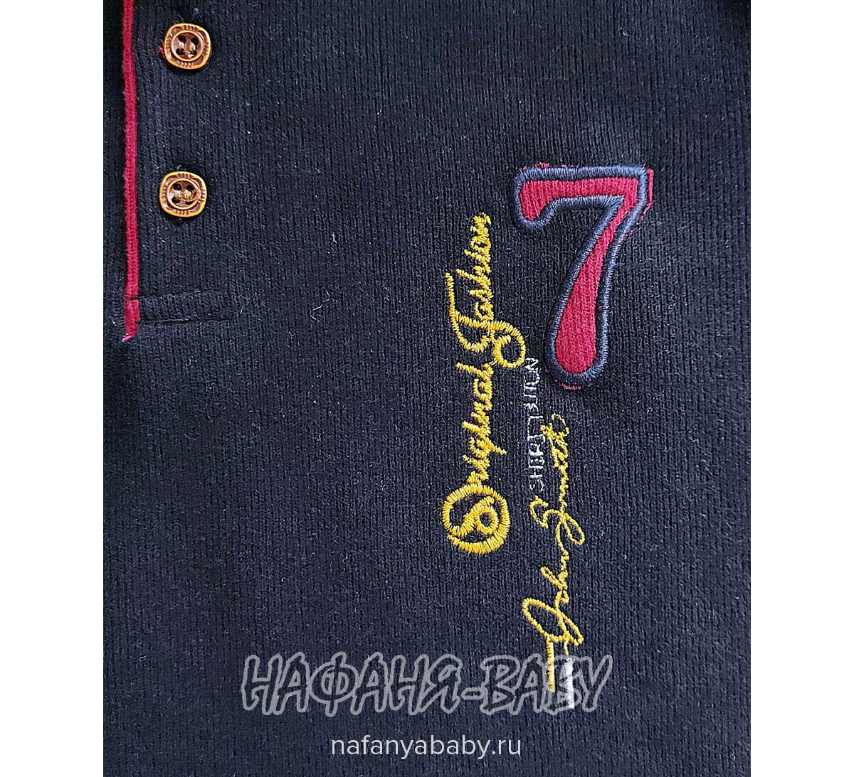 Рубашка-поло детская MODIMA арт: 285, 5-9 лет, цвет темно-синий, оптом Турция