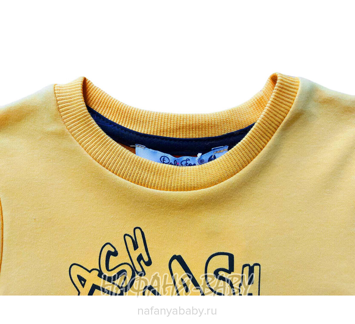 Детская пижама POLI FONI арт: 301, 5-9 лет, 1-4 года, цвет желтый, оптом Турция