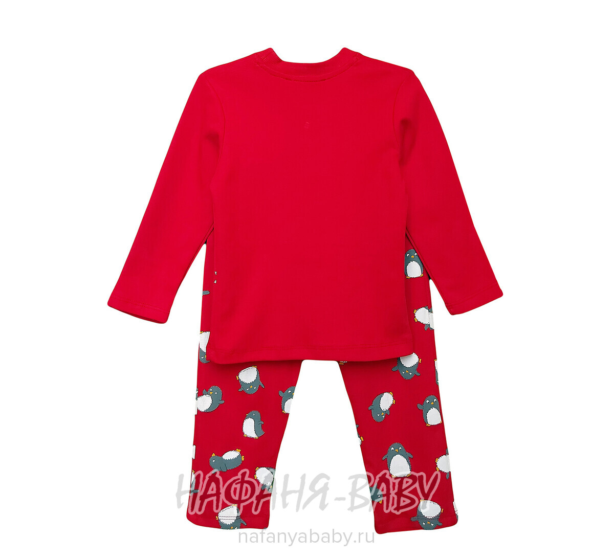 Детская пижама POLI FONI арт: 302, 5-9 лет, 1-4 года, цвет красный, оптом Турция