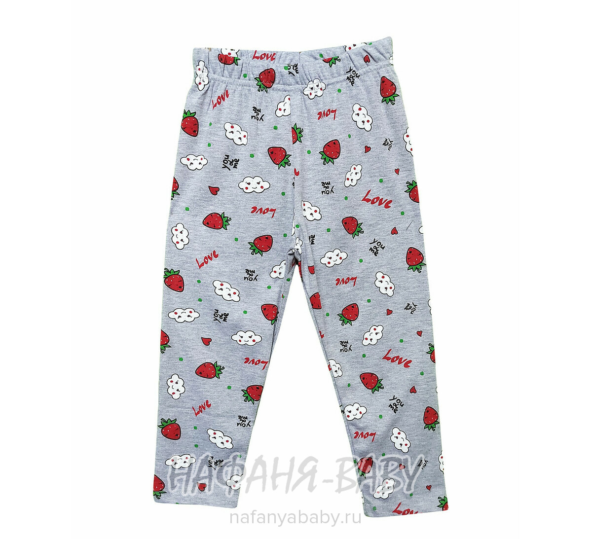 Детская пижама POLI FONI арт: 308, 5-9 лет, 1-4 года, цвет серый меланж, оптом Турция