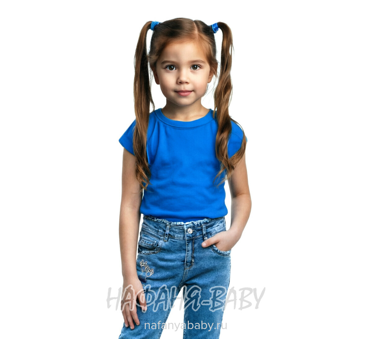 Детские джинсы TATI Jeans арт: 3125, 3-7 лет, цвет синий, оптом Турция