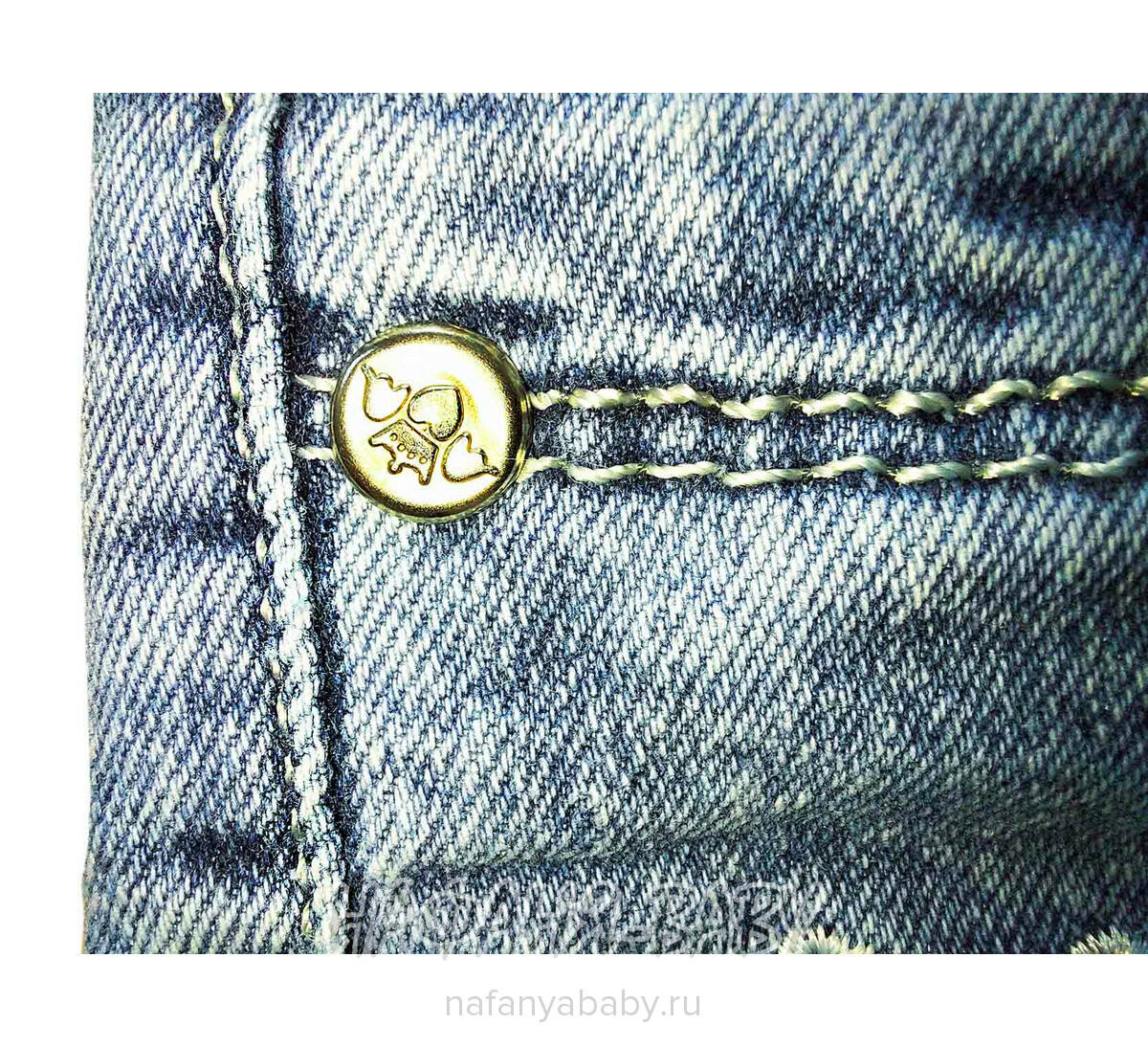 Подростковые джинсы TATI Jeans арт:3126, 8-12 лет, цвет синий, оптом Турция