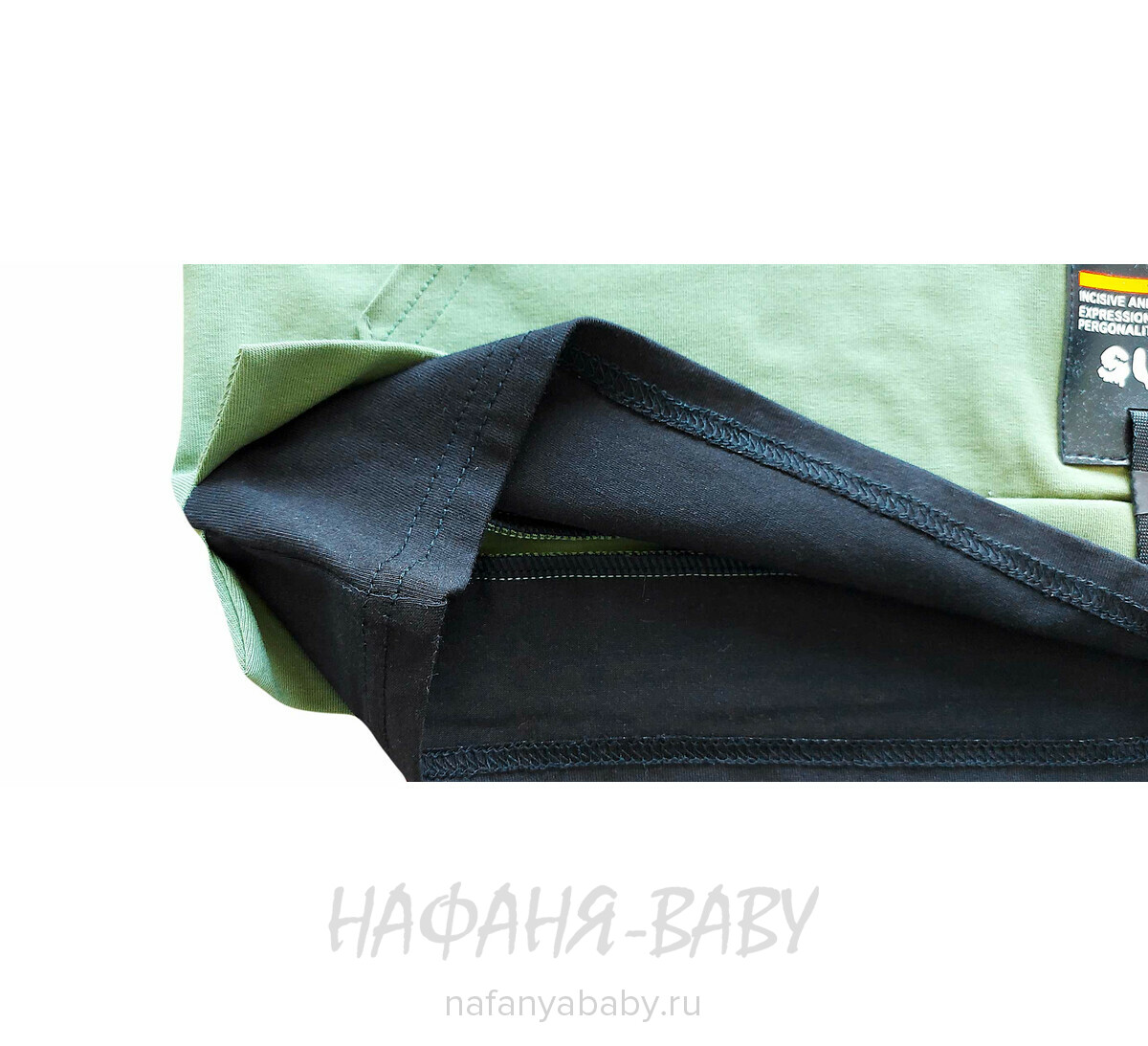 Футболка с капюшоном ALG, купить в интернет магазине Нафаня. арт: 322754, цвет дымчато-зеленый хаки