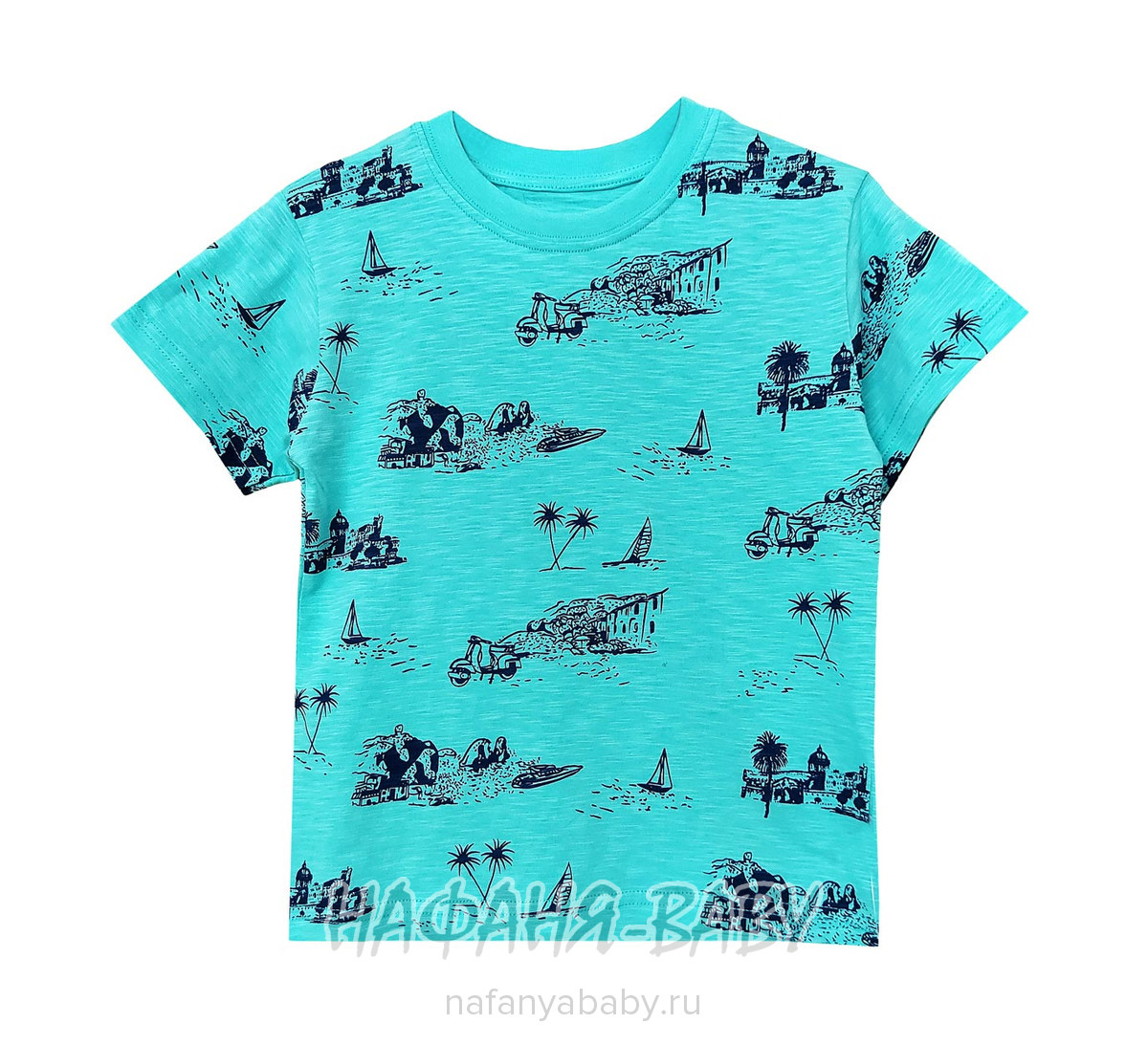 Детская футболка UNRULY арт: 3298, 5-9 лет, 1-4 года, цвет бирюзовый, оптом Турция
