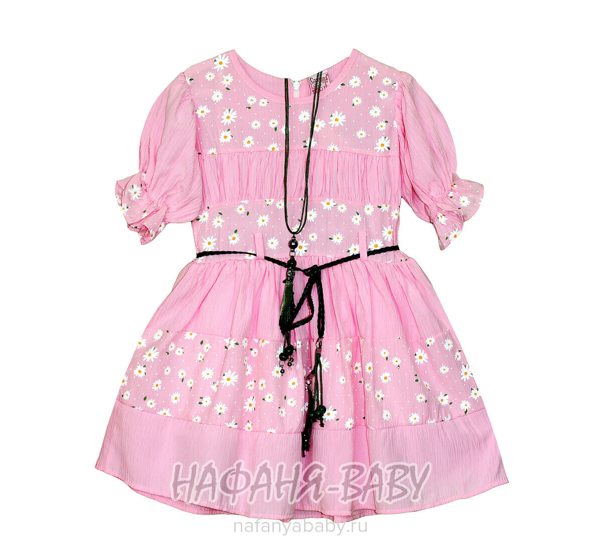 Нарядное платье CARMINA арт: 345568, 5-9 лет, цвет розовый, оптом Турция
