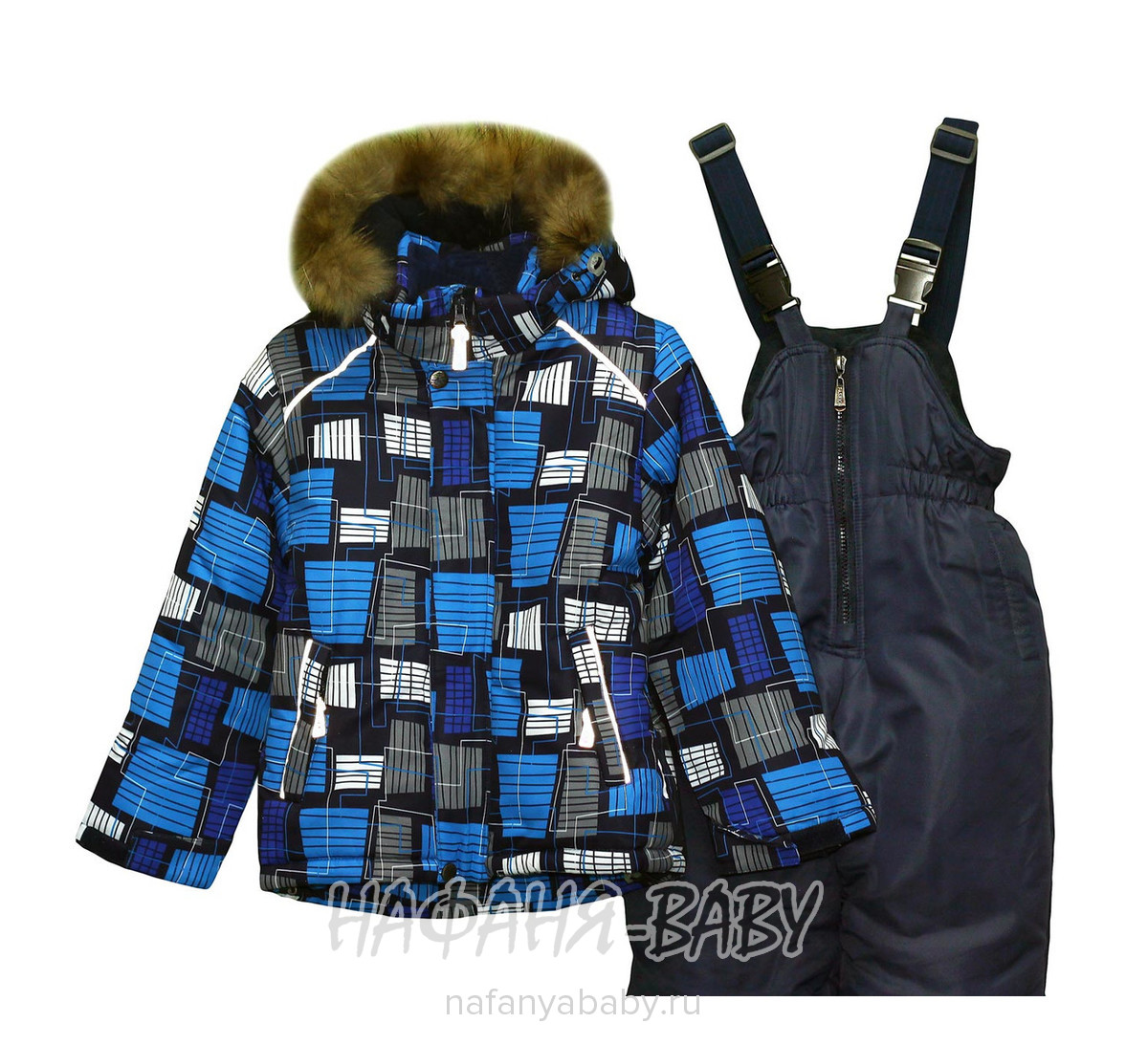 Зимний костюм (куртка+полукомбинезон) BRONEY арт: 3607, 1-4 года, 5-9 лет, оптом Китай (Пекин)