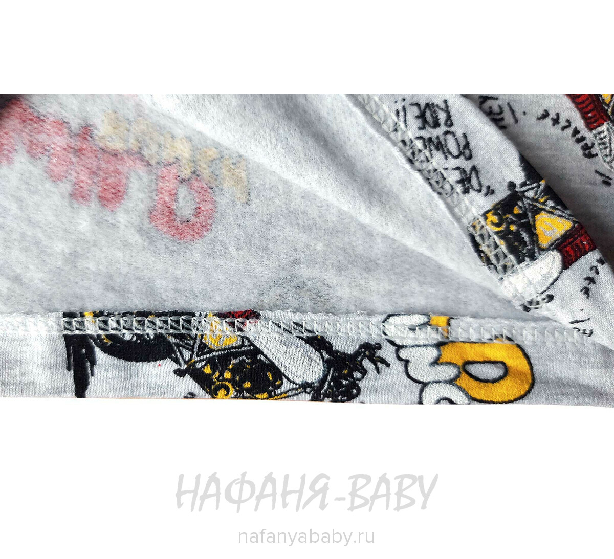 Детская пижама Cit-Cit арт: 3765 от 2 до 5 лет, цвет серый меланж, оптом Турция