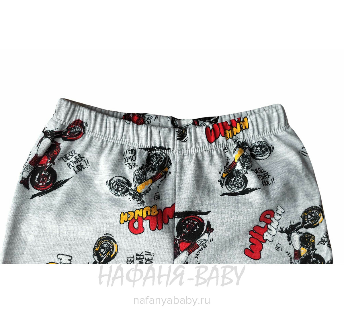 Детская пижама Cit-Cit арт: 3765 от 2 до 5 лет, цвет серый меланж, оптом Турция