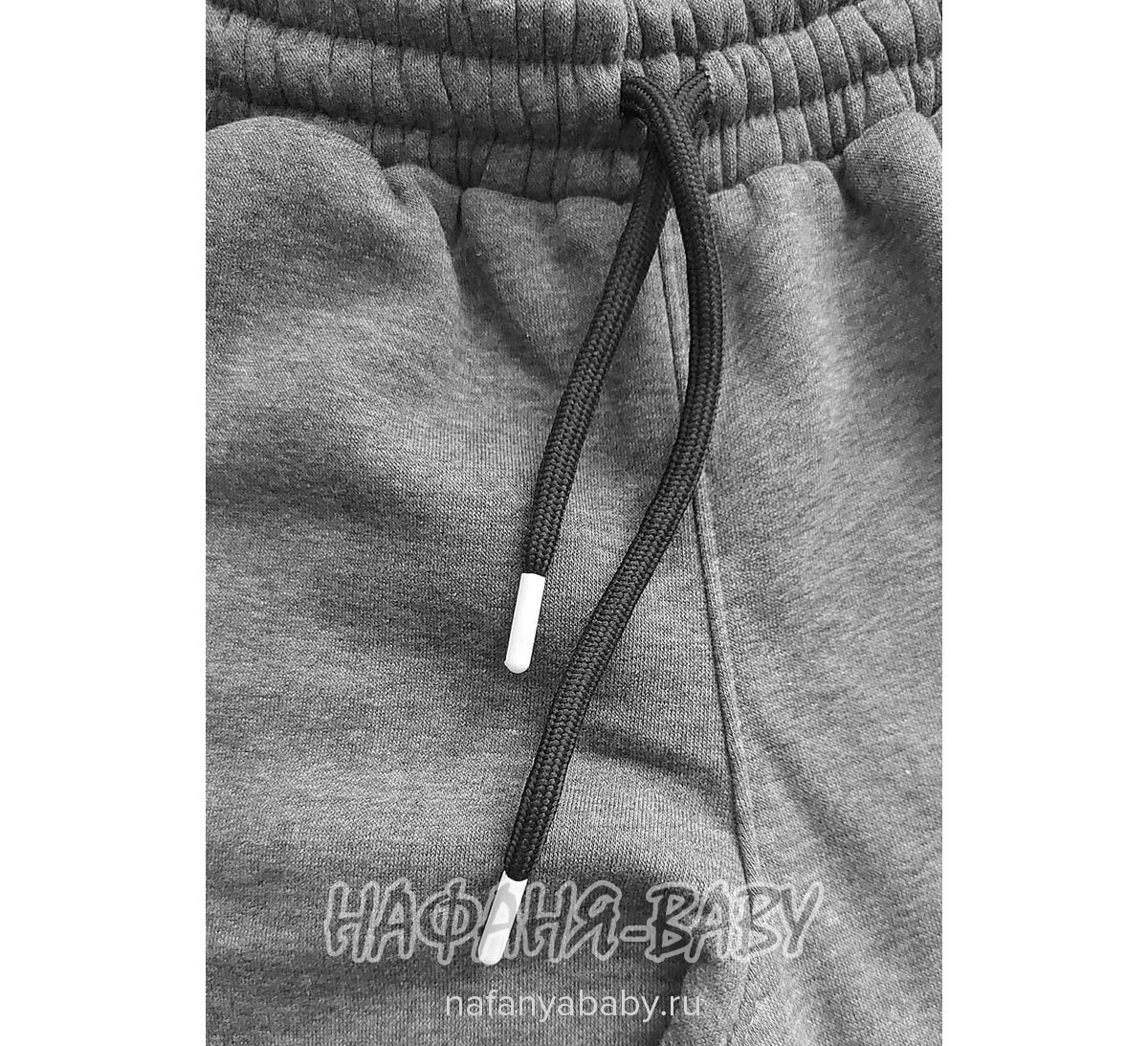 Утепленные брюки для мальчика ILDES арт: 4082, 10-15 лет, цвет серый, оптом Турция