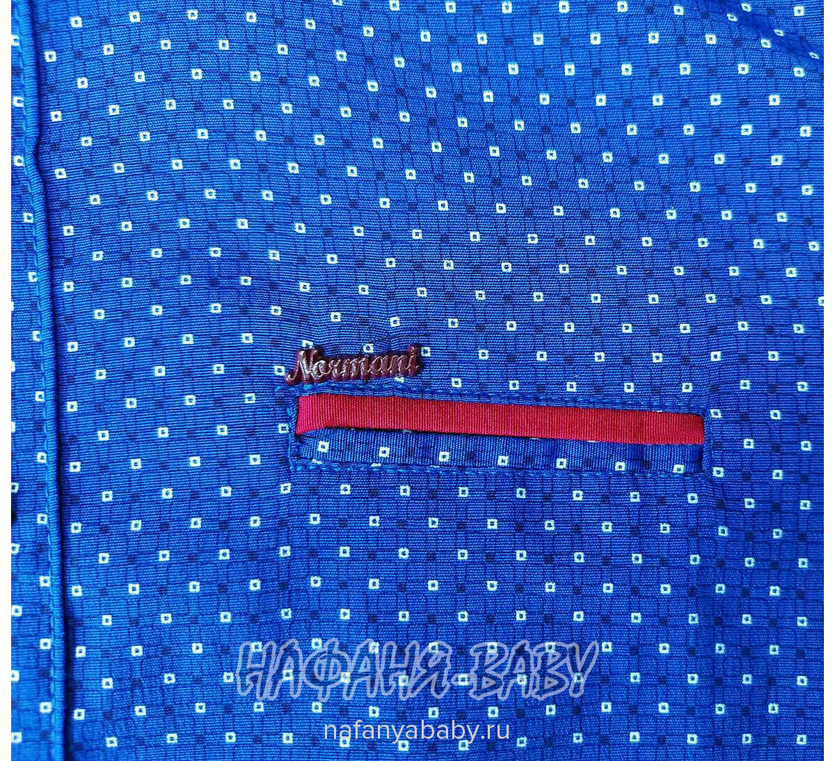 Подростковая рубашка NORMANI, купить в интернет магазине Нафаня. арт: 411-3, цвет синий с бордовым