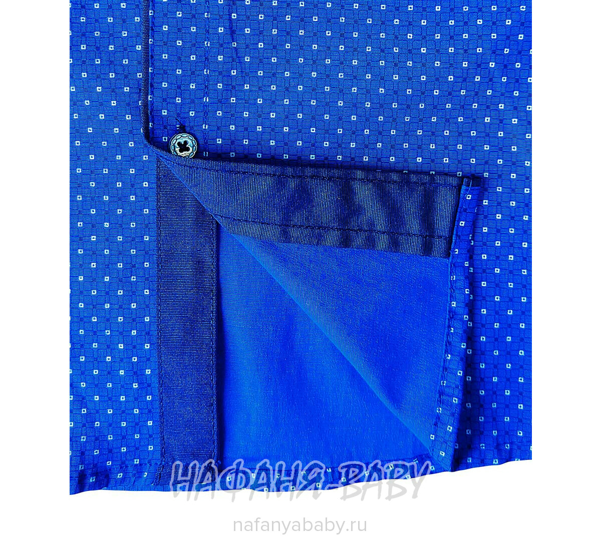 Подростковая рубашка NORMANI, арт: 411-3, цвет темно-синий с синим