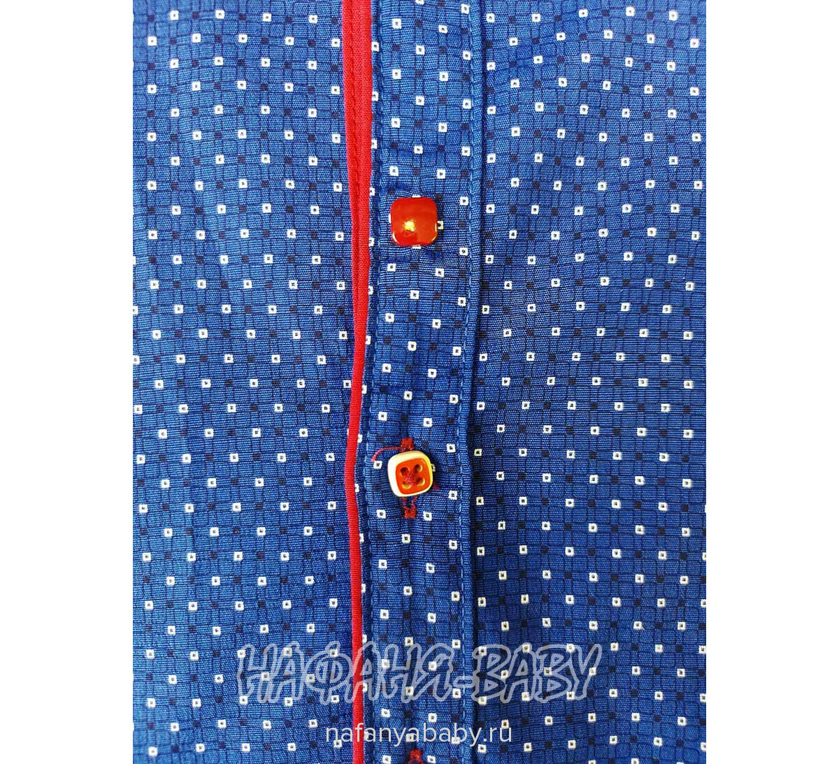 Подростковая рубашка NORMANI арт: 411-3, 5-9 лет, 10-15 лет, цвет темно-синий с бордовым, оптом Турция