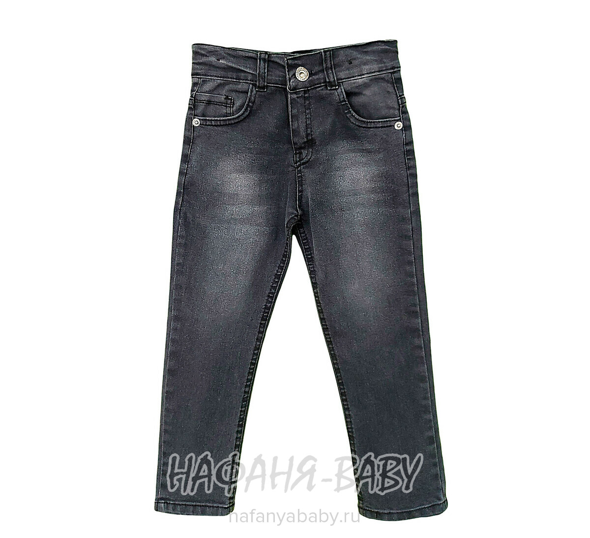 Детские джинсы YAVRUCAK арт: 4202 для мальчика от 3 до 7 лет, цвет черный, оптом Турция