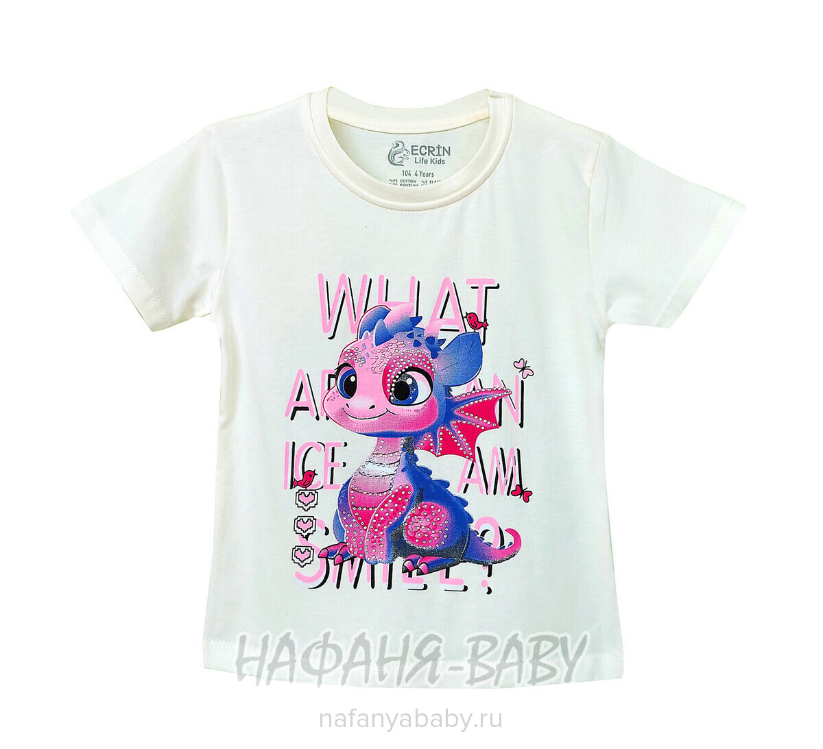 Детская футболка ECRIN арт. 4205, 1-4 года, цвет кремовый, оптом Турция
