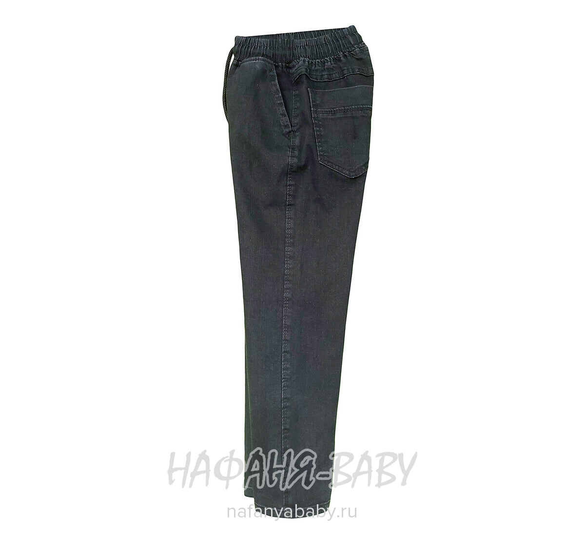 Подростковые джинсы GOCER арт: 4482 для мальчика 8-12 лет, цвет черный, оптом Турция