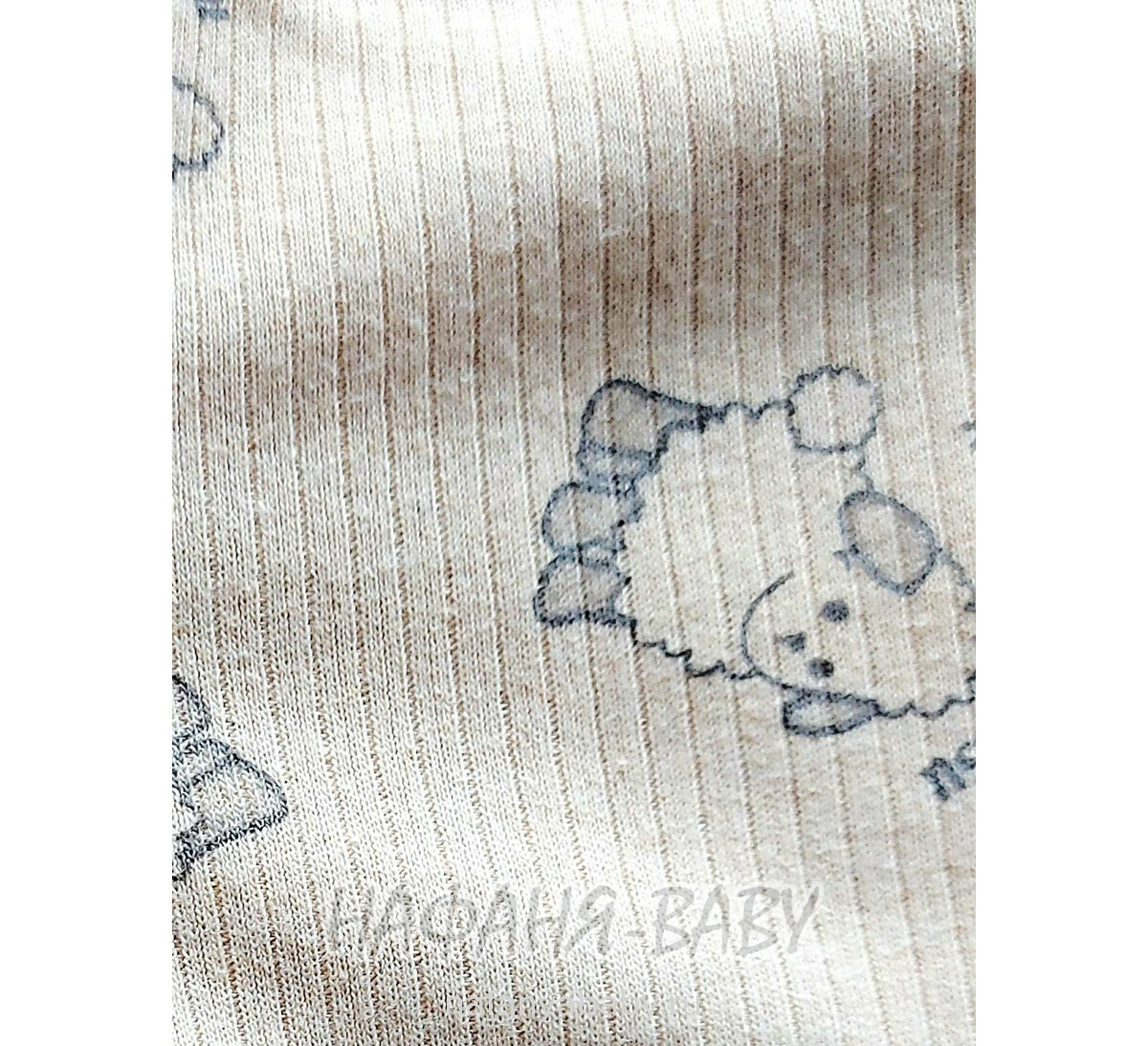 Детский костюм (кофта + брючки) CRN арт. 4705, от 1 до 3 лет, цвет бежевый, оптом Турция