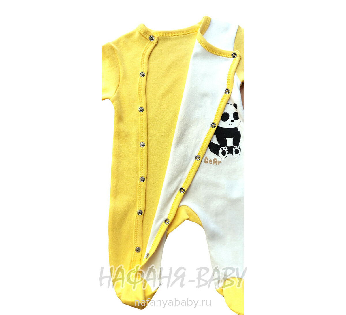 Комбинезон для новорожденных BEBIO арт. 5003, 0-12 мес, цвет желтый, оптом Турция