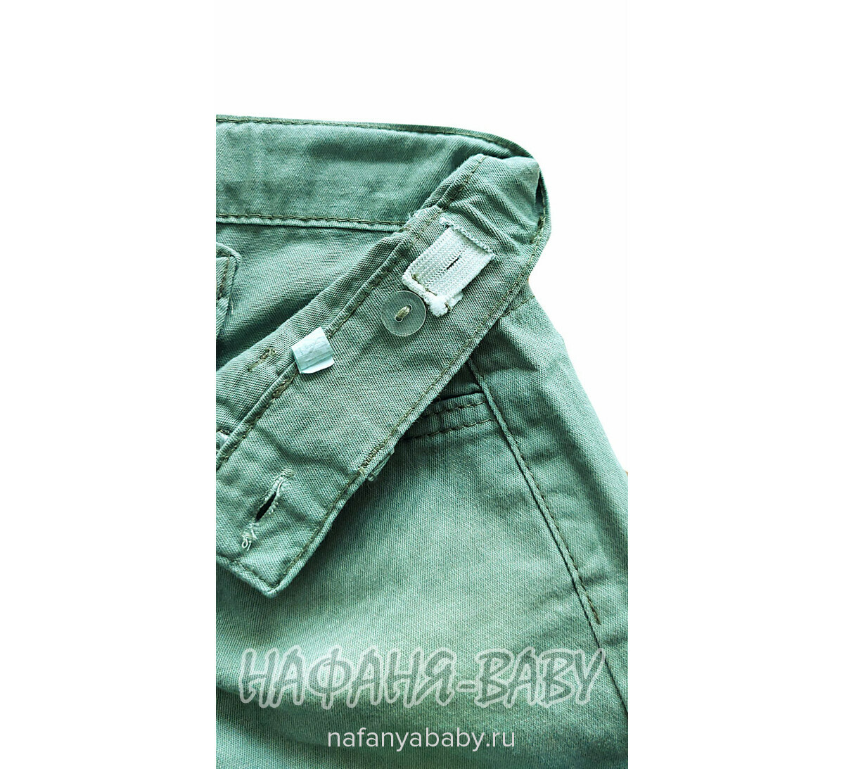 Детский костюм (поло + шорты) YTM арт. 510 от 1 до 4 лет, цвет белый с хаки, оптом Турция