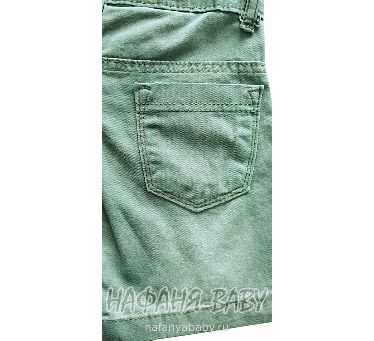 Детский костюм (поло + шорты) YTM арт. 510 от 1 до 4 лет, цвет белый с хаки, оптом Турция