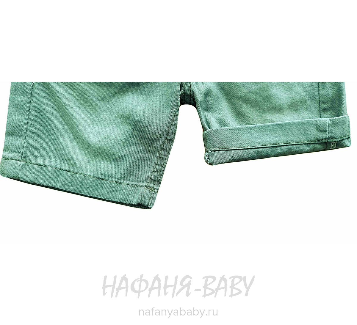 Детский костюм (поло + шорты) YTM арт. 510 от 1 до 4 лет, цвет белый с хаки, оптом Турция