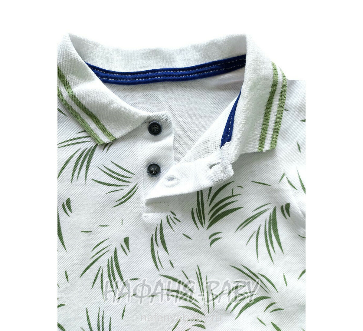 Детский костюм (поло + шорты) YTM арт. 510 от 1 до 4 лет, цвет белый с хаки, оптом Турция